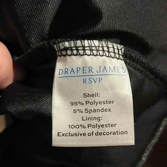 Draper James RSVP LBD Black Sleeveless Velvet Short Dress Sz Medium - Picture 9 of 10